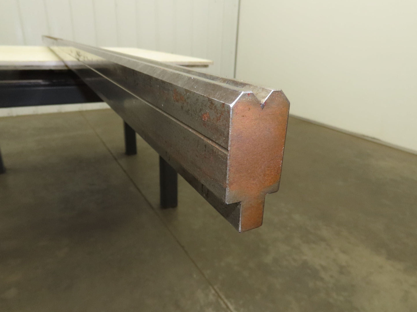 Press Brake Die 122" Long 90° V 3/8" W 5/32" D 1-3/4" H 1/2" Tang