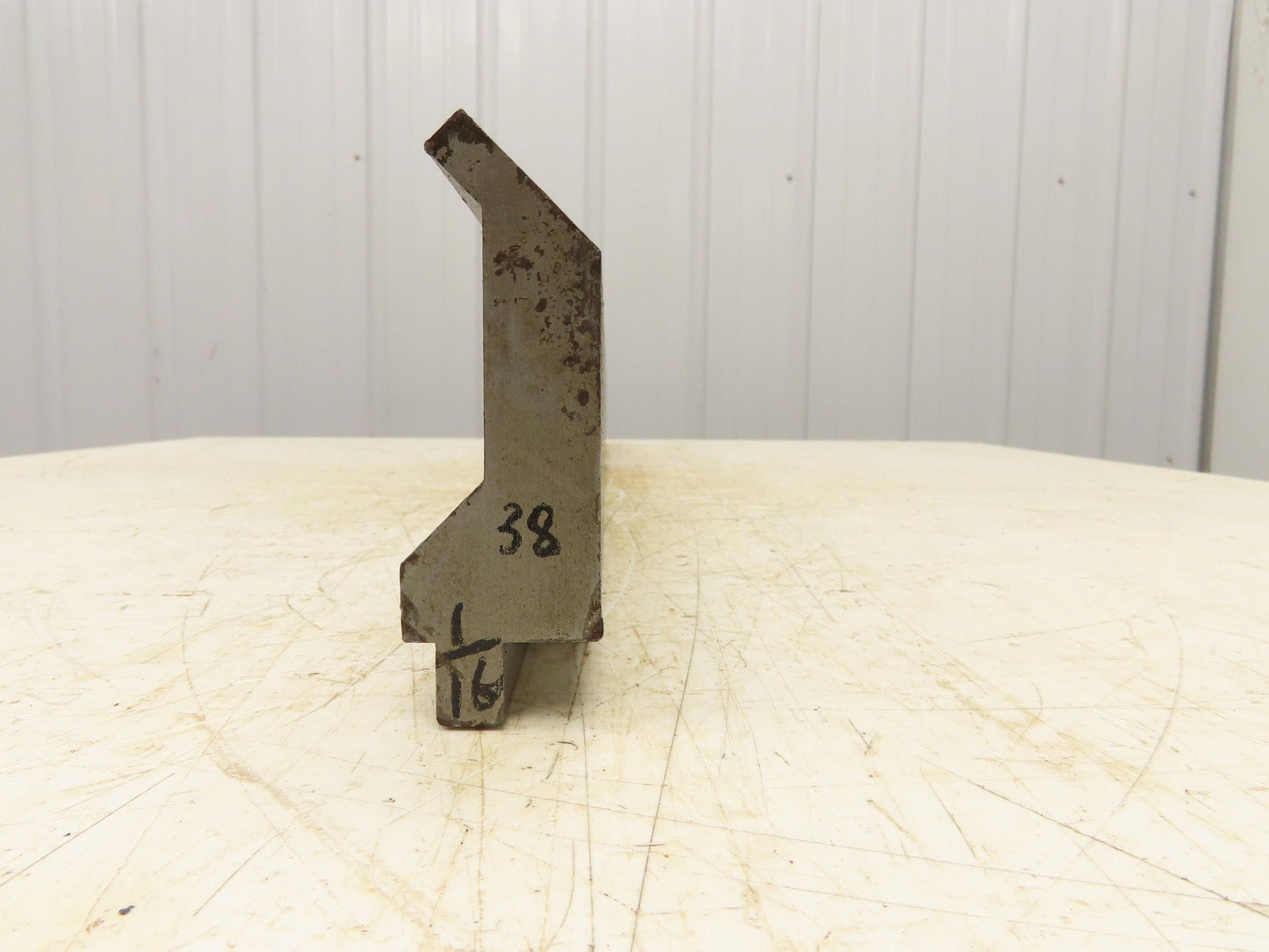 Press Brake Gooseneck Punch Die 38" Long 90° V 3/8" Finger 3-3/4" H