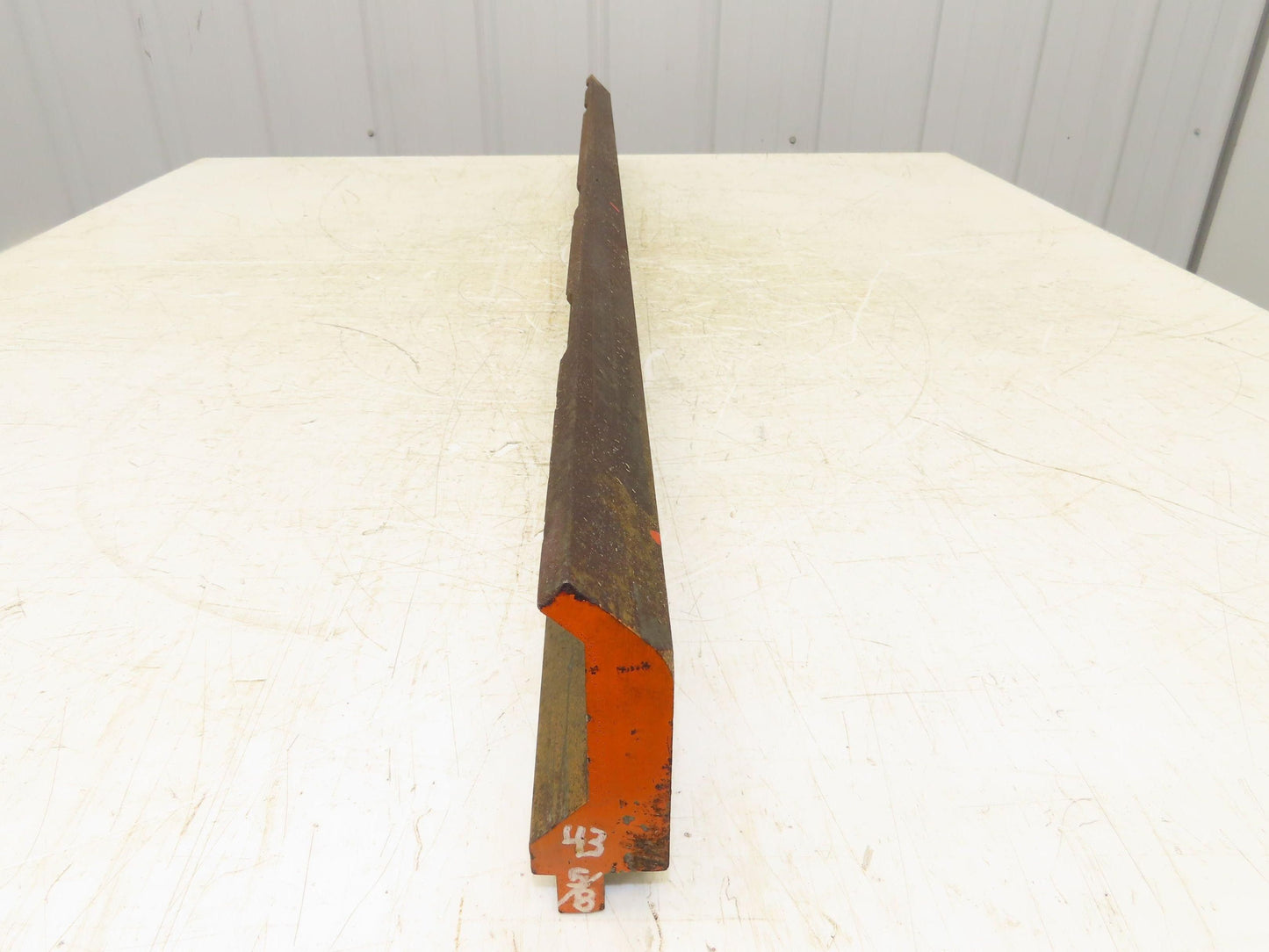 Press Brake Gooseneck Punch Die 43-11/16" Long 90° V 3/8" Finger 3-3/4" H