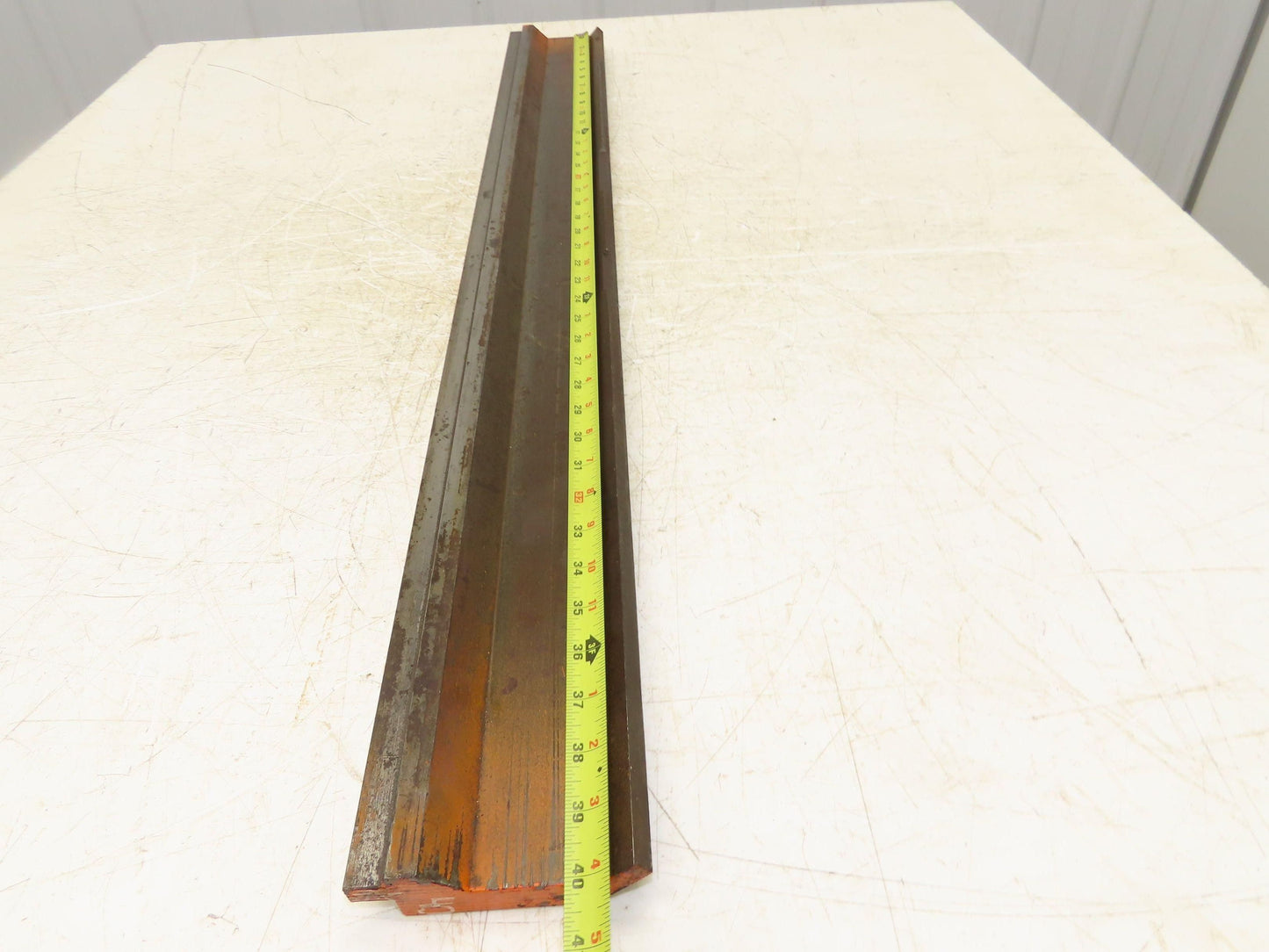 Press Brake Gooseneck Punch Die 40-1/16" Long 90° V 3/8" Finger 3-3/4" H