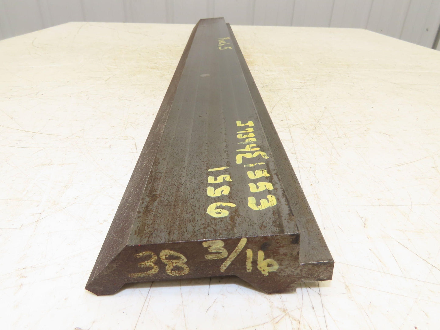 Press Brake Gooseneck Punch Die 38-3/16" Long 90° V 1/2" Finger 3-7/8" H