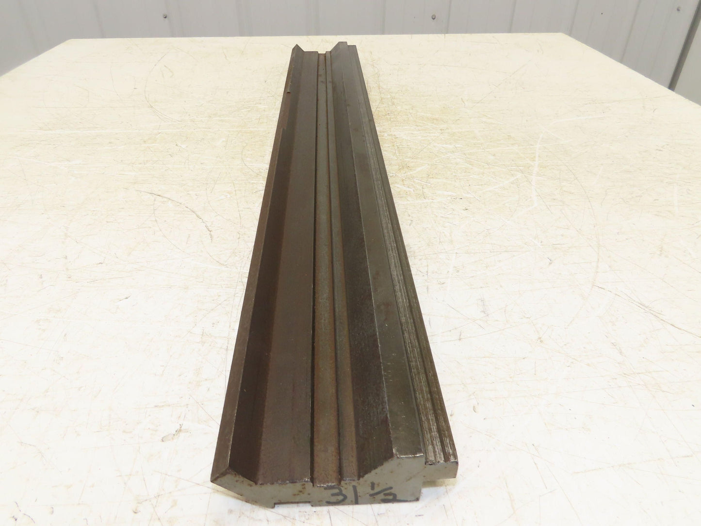 Press Brake Gooseneck Punch Die 31-1/2" Long 90° V 1/2" Finger 3-3/4" H