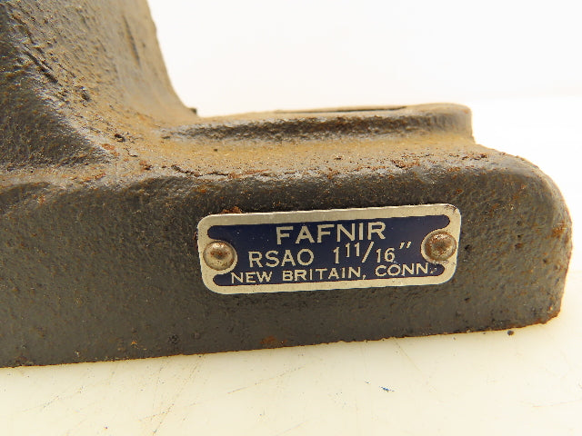 Fafnir RSAO 1-11/16 Pillow Block Bearing 1-11/16" Bore 2-Bolt