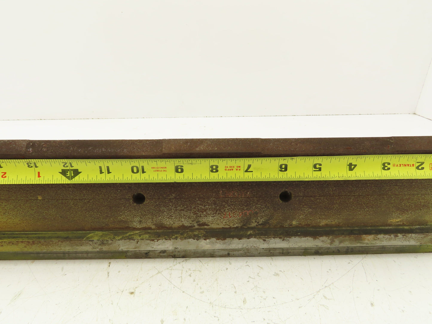 Press Brake Punch Die 15-7/8" Long 90° V 5/8" W 3-3/4" H 1/2" Tang