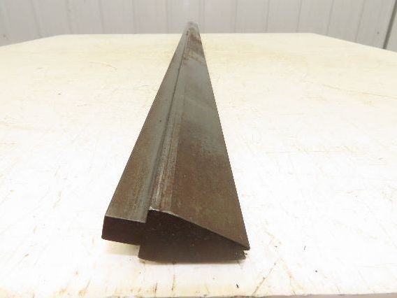 Press Brake Die 72-9/16" Long 30° V 1/8" W 3/16" D 1-3/4" H 1/2" Tang