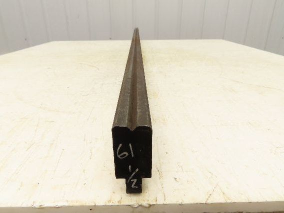 Press Brake Die 61-1/2" Long 90° V 1/4" W 1/8" D 1-3/4" H 1/2" Tang