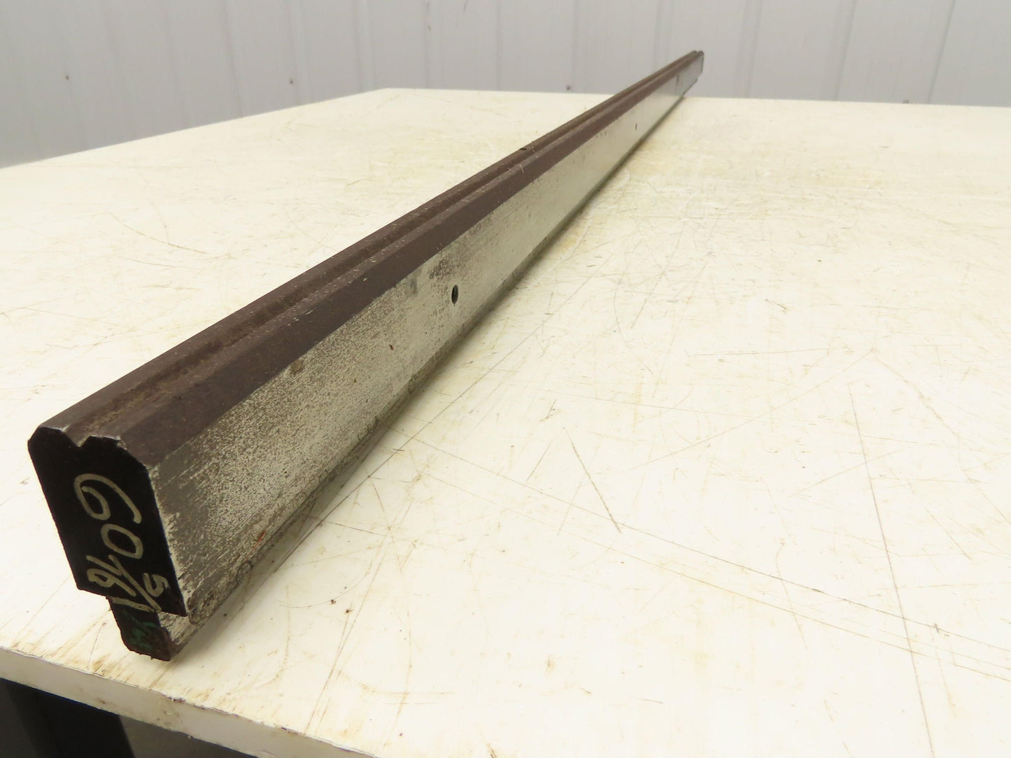 Press Brake Die 60-3/8" Long 90° V 3/16" W 1/8" D 1-5/8" H 1/2" Tang