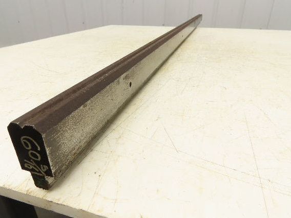 Press Brake Die 60-3/8" Long 90° V 3/16" W 1/8" D 1-5/8" H 1/2" Tang