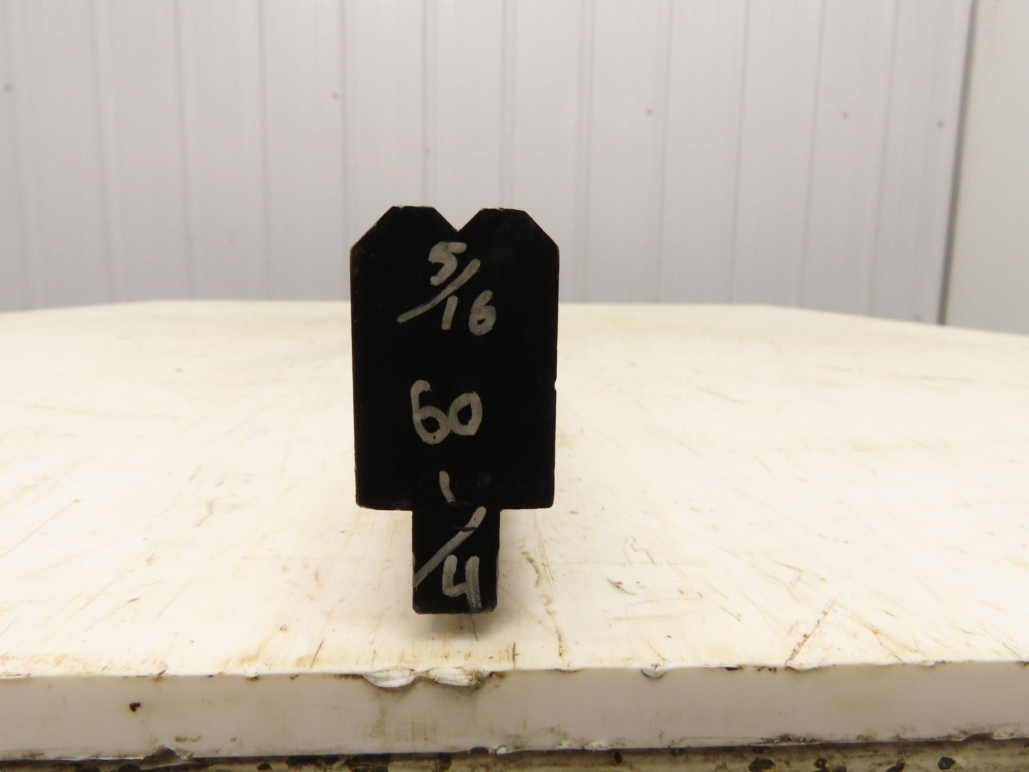Press Brake Die 60-3/8" Long 90° V 3/16" W 1/8" D 1-5/8" H 1/2" Tang