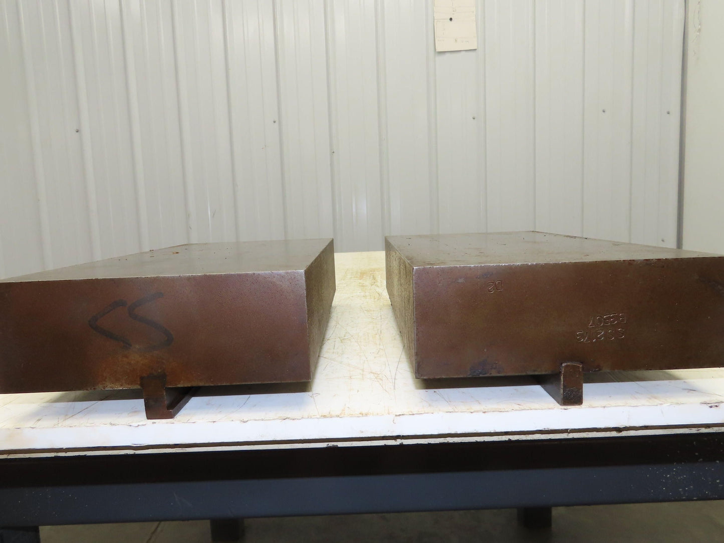 Press Brake Die Blank Set 13-1/2" Long 7" Wide 2-1/2" High 1/2" Safety Tang