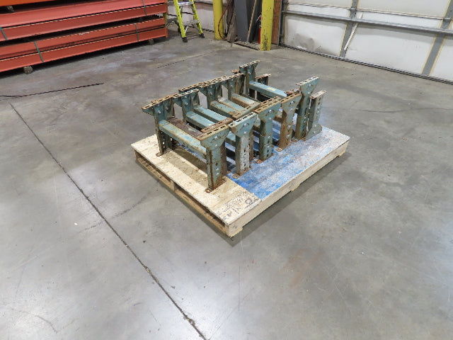 Hytrol MS-3 22" Wide Conveyor Leg Floor Support 12.5-17" Adj Height Lot of 10