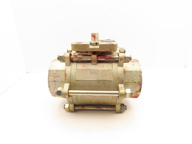 Sharpe CF8M Stainless Ball Valve 4" NPT Threaded Full Port 600psi Series 13