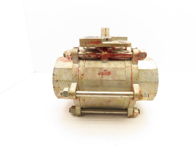 Sharpe CF8M Stainless Ball Valve 4" NPT Threaded Full Port 600psi Series 13