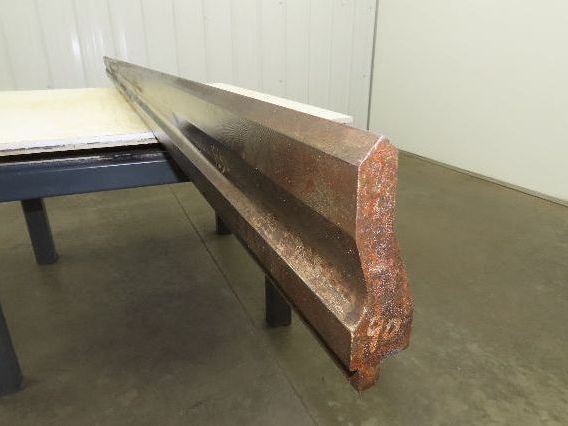 Press Brake Gooseneck Punch Die 120-1/2" Long 90° V 3/4" Finger 4-3/8" H