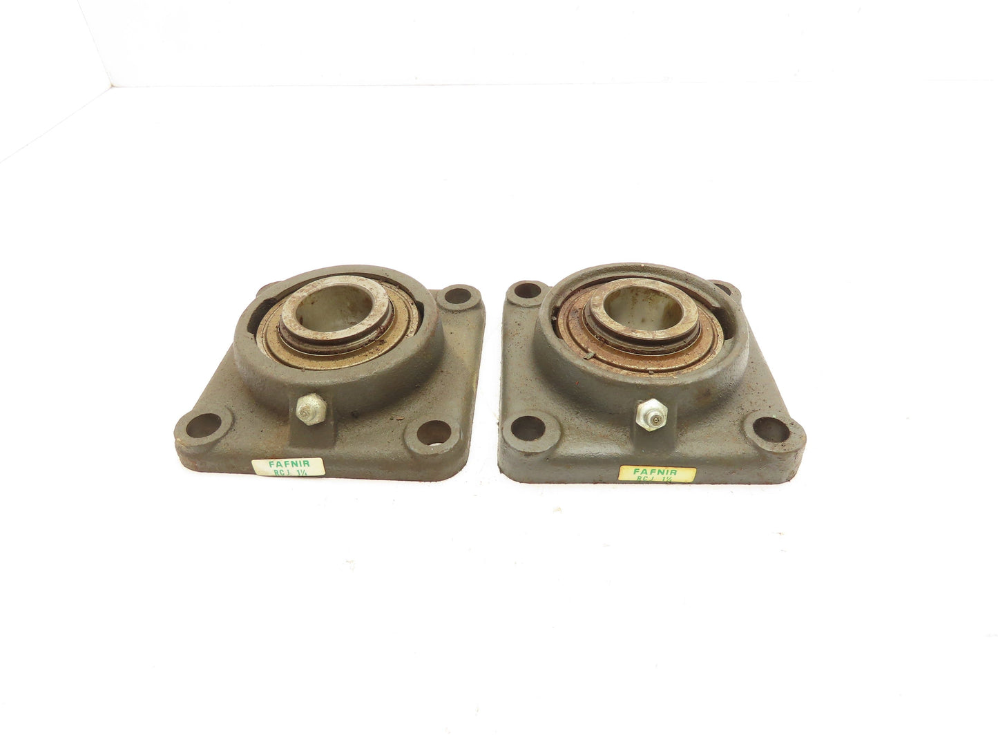 Fafnir RCJ 1-1/4 Flange Mount Ball Bearing 1-1/4" Bore 4-Bolt Lot of 2