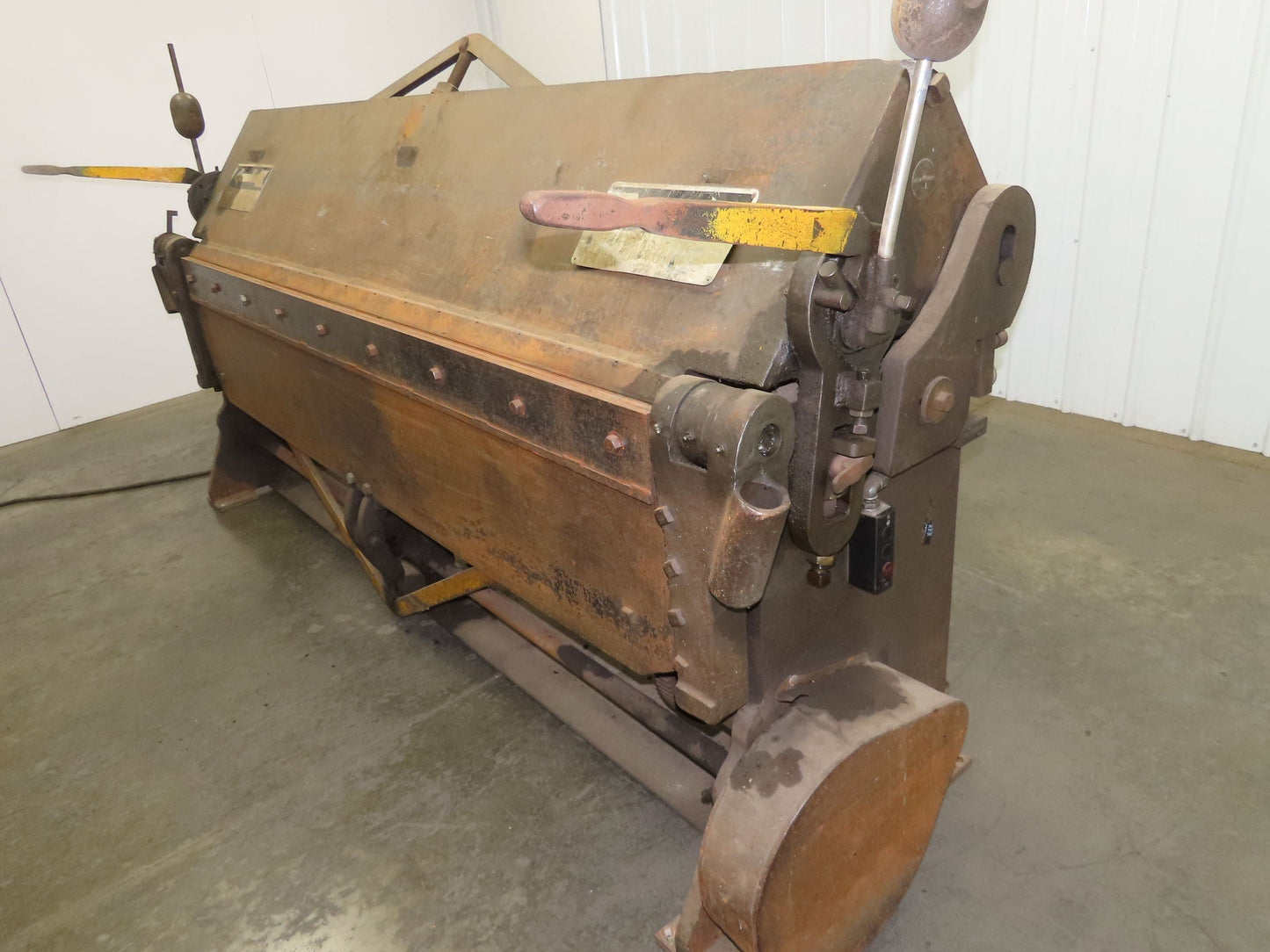 184 Chicago Steel Bending Brake 8' Mechanical Power Apron Leaf Sheet Metal 3Ph
