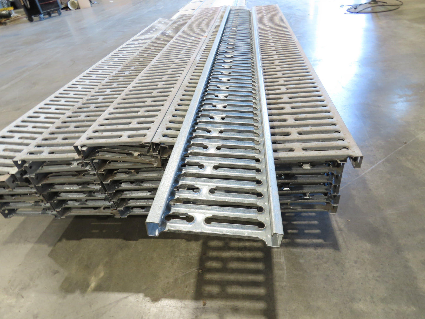 Interlake 9"x 8' Galvanized Steel Pallet Racking Deck 96"D Rack Lot of 40pcs