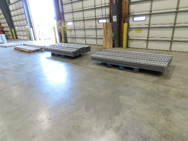 Interlake 9"x 8' Galvanized Steel Pallet Racking Deck 96"D Rack Lot of 40pcs