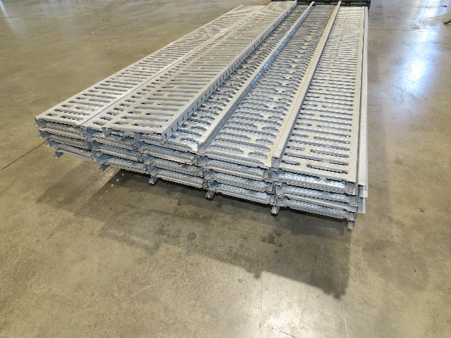 Interlake 9"x 8' Galvanized Steel Pallet Racking Deck 96"D Rack Lot of 40pcs