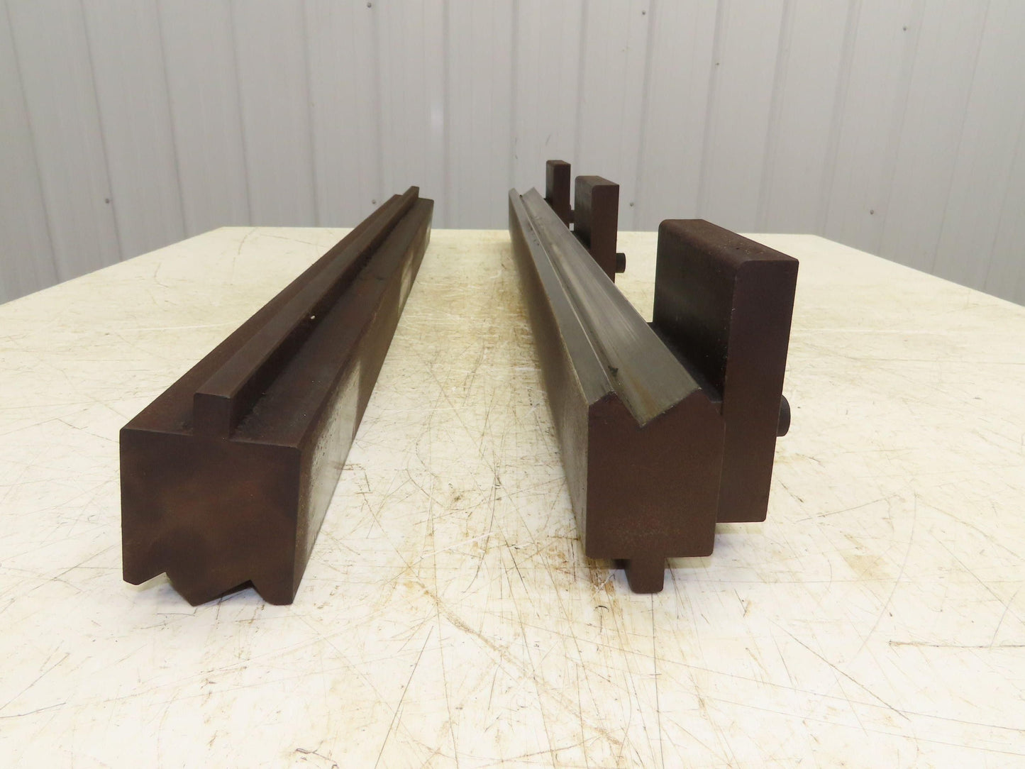 Press Brake Punch Die Set 36-1/2" Long 90° Offset Double Z Bend 1" and 11/16"