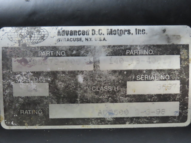 Advanced DC Motors 140-18-4001 Forklift Hydraulic Pump Motor 24V