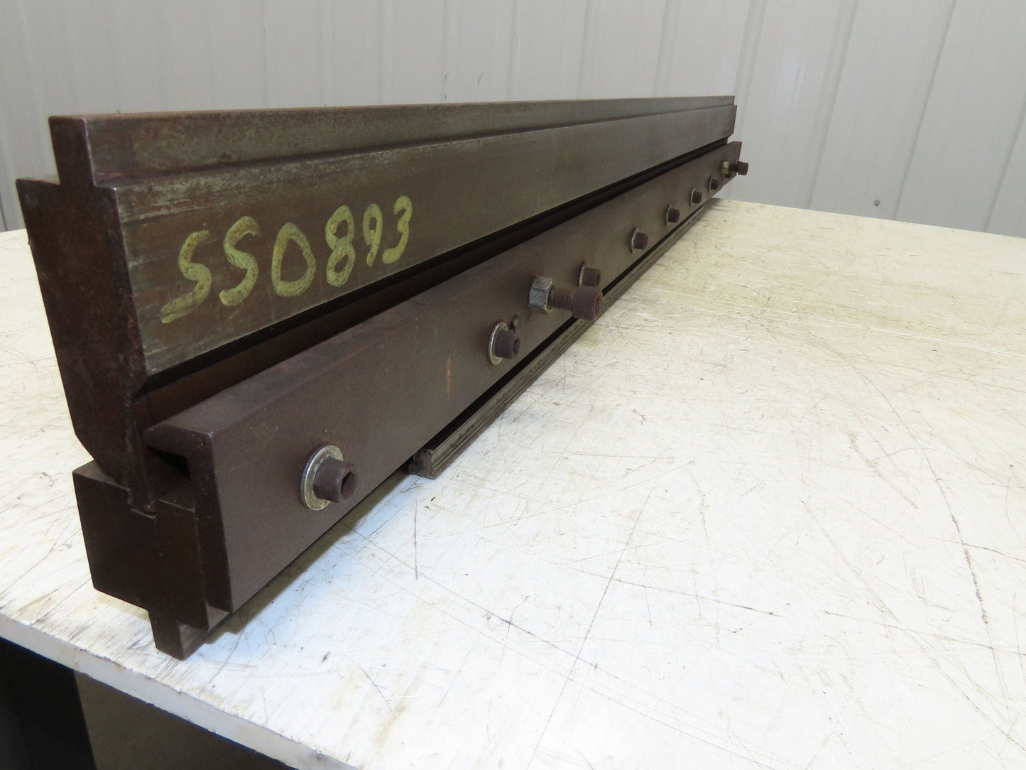 Press Brake U Punch Die Set 53" Long 11/32" Wide 9/32" Deep Backstop