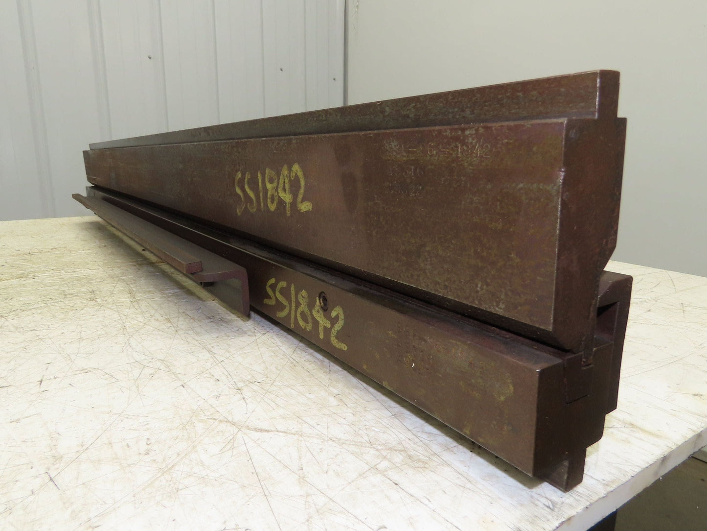 Press Brake U Punch Die Set 53" Long 11/32" Wide 9/32" Deep Backstop