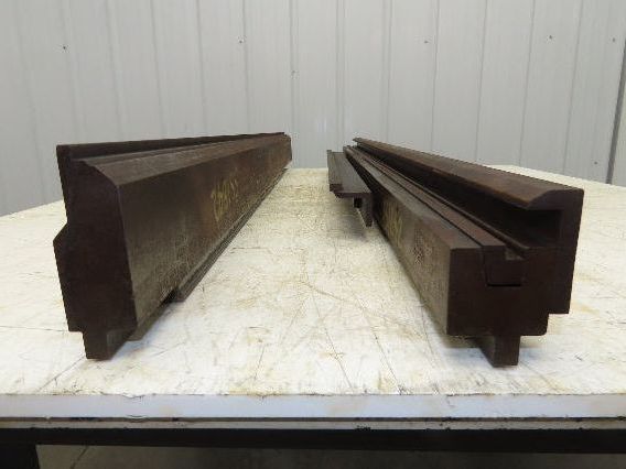 Press Brake U Punch Die Set 53" Long 11/32" Wide 9/32" Deep Backstop