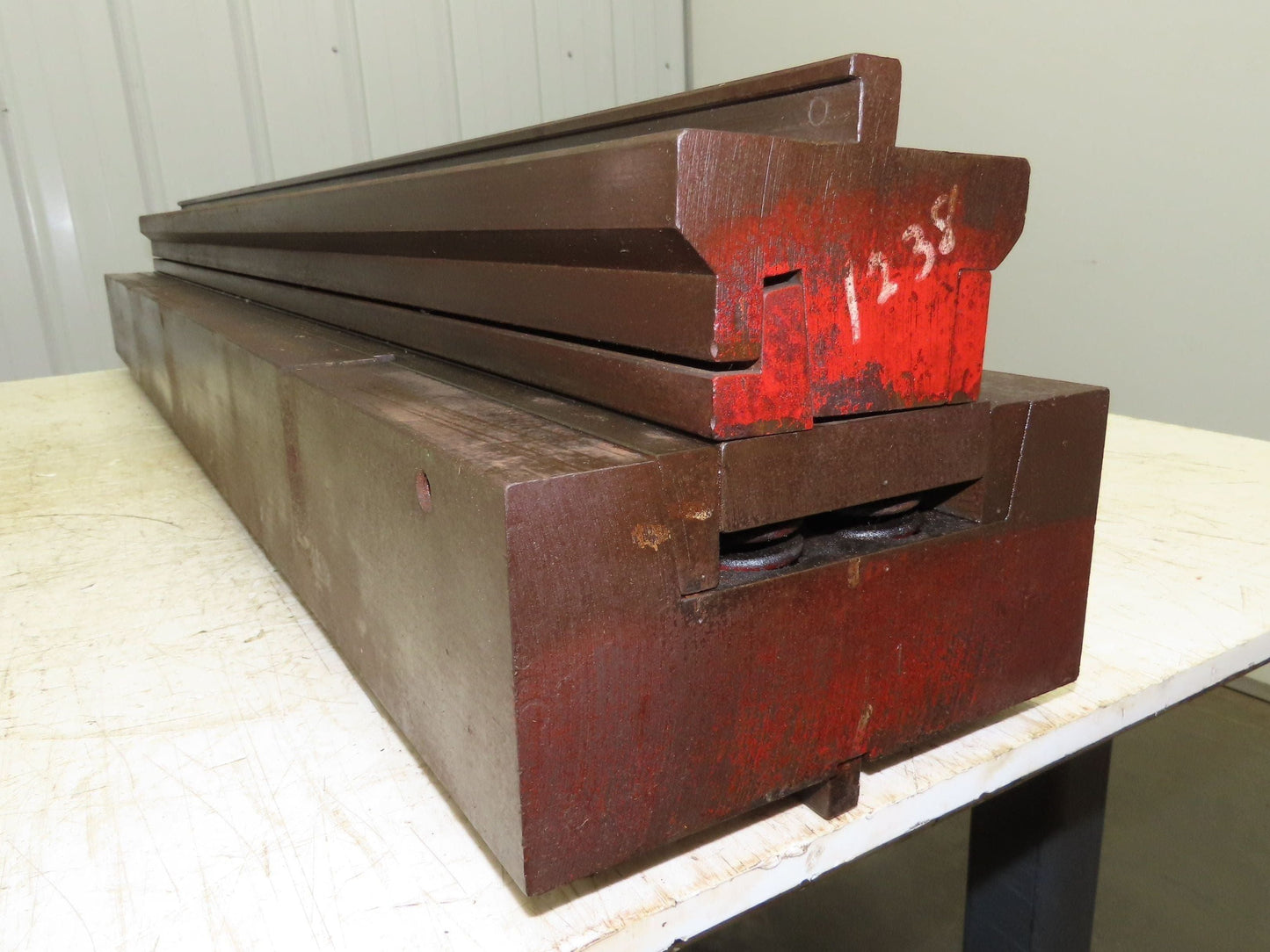 Press Brake Punch Die Set 48" Long 3-1/2" U Bend 9/16" Deep 1/2" Safety Tang