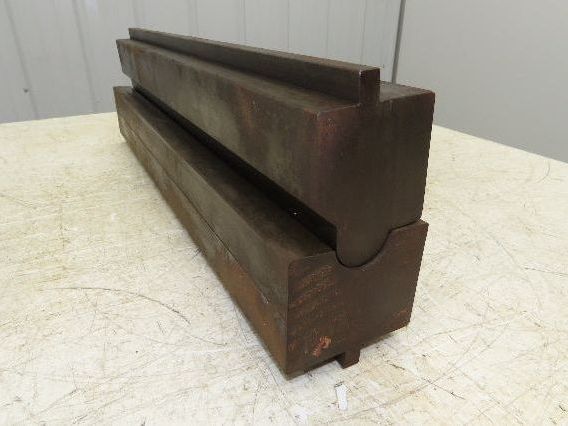 Press Brake Punch Die Set 24-1/2" Long 1-5/8" U Bend 3/4" Deep 1/2" Tang