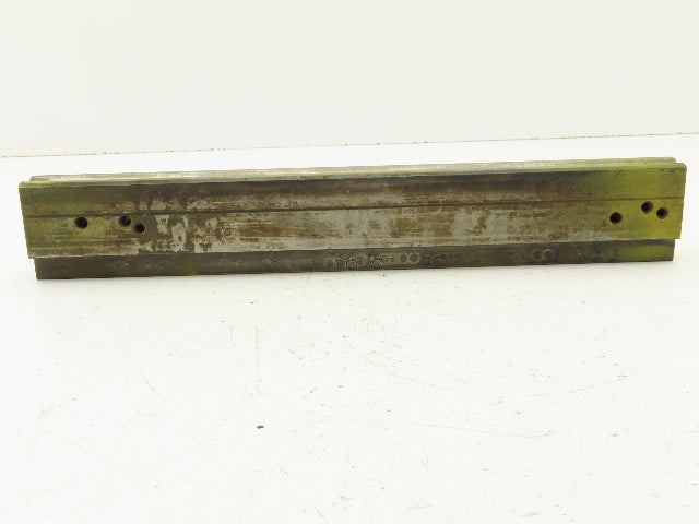 Press Brake Die 15-1/4" Long 90° V 7/16" W 1/4" D 1-3/4" H 1/2" Tang