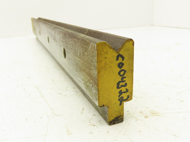 Press Brake Die 20-7/8" Long 90° V 9/16" W 1/4" D 1-3/4" H 1/2" Tang