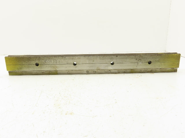 Press Brake Die 20-7/8" Long 90° V 9/16" W 1/4" D 1-3/4" H 1/2" Tang