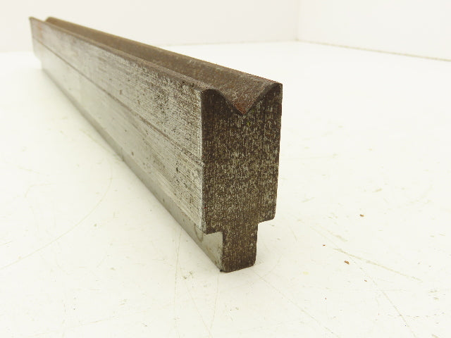 Press Brake Die 19-3/8" Long 90° V 5/8" W 5/16" D 1-3/4" H 1/2" Tang