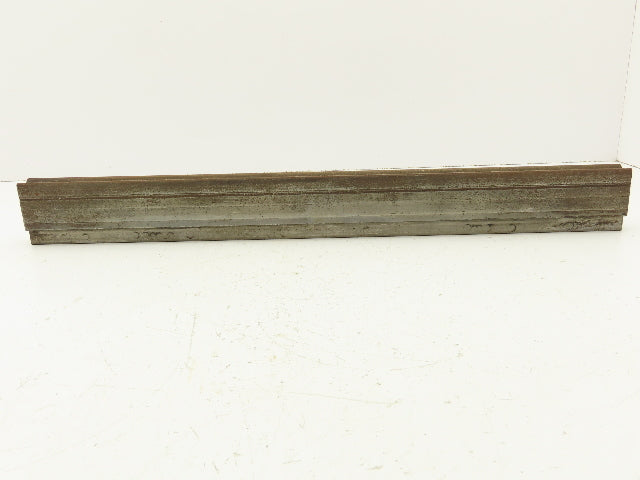 Press Brake Die 22-1/8" Long 90° V 9/16" W 1/4" D 1-3/4" H 1/2" Tang