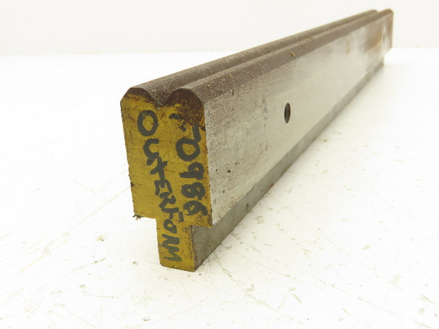 Press Brake Die 16-5/8" Long 90° V 5/16" W 3/16" D 1-9/16" H 1/2" Tang