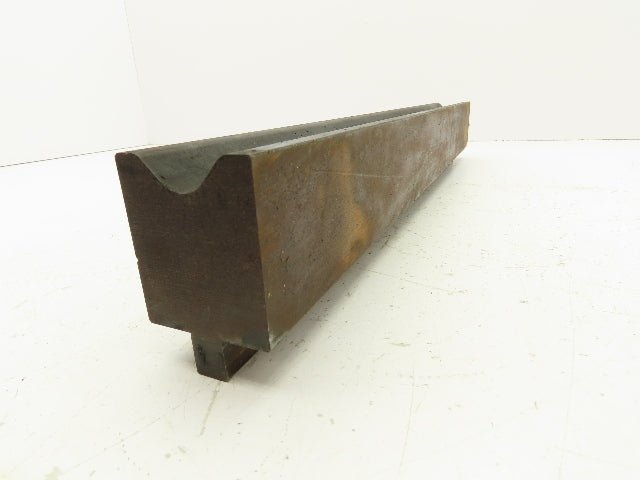 Press Brake Die 19-7/8" L 3/4" Round U Bend 1-1/8" W 3/8" D 2-1/4" H 1/2" Tang