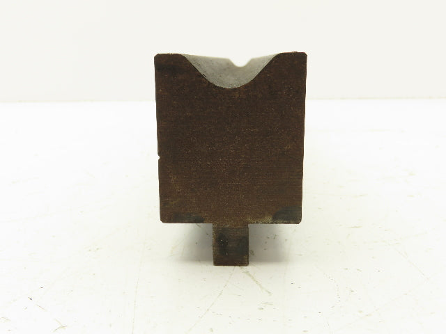 Press Brake Die 19-7/8" L 3/4" Round U Bend 1-1/8" W 3/8" D 2-1/4" H 1/2" Tang