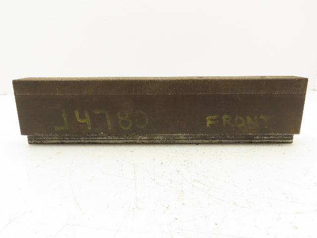 Press Brake Blank Die 13-9/16" Long 2-3/4" High 1-7/16" Wide 1/2" Tang