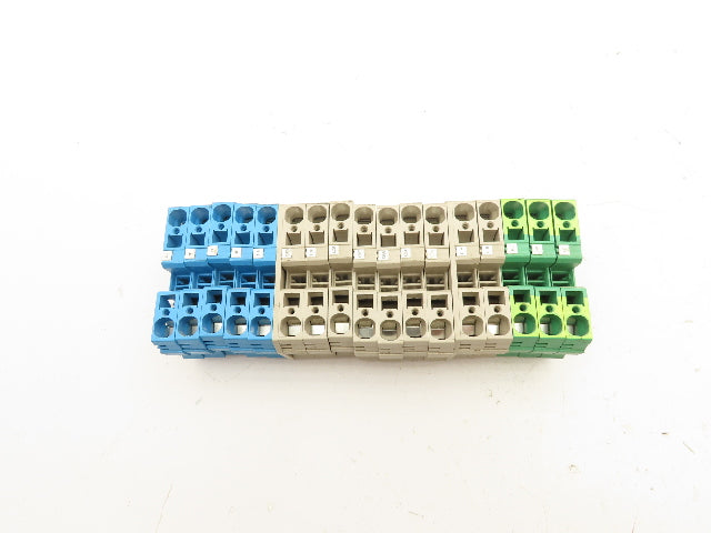 Weidmuller ZDU 16 DIN Rail Terminal Block Lot of 17