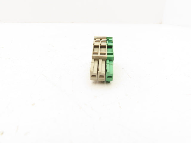 Weidmuller ZDT 2,5/2 PE Double Tier Terminal Block Cross Connector Lot of 18