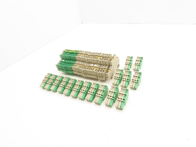 Weidmuller ZDT 2,5/2 PE Double Tier Terminal Block Cross Connector Lot of 18