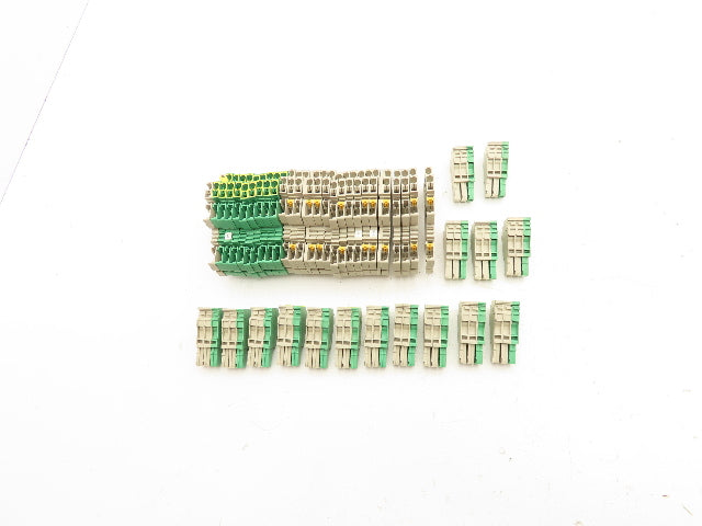 Weidmuller ZDT 2,5/2 PE Double Tier Terminal Block Cross Connector Lot of 18
