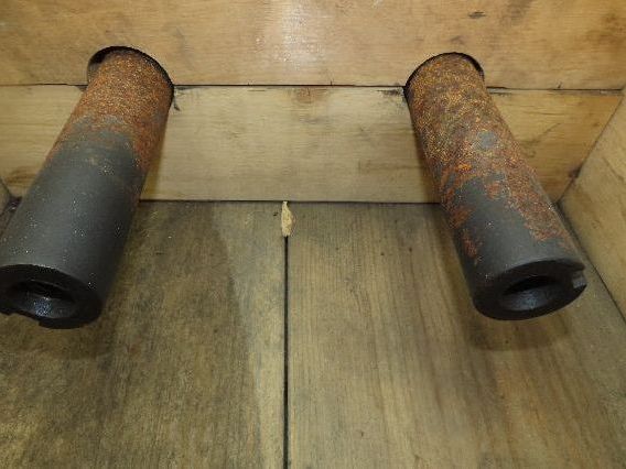 Finzer Film Feed Brown Rubber Smooth Roller 6.35" Dia 54" Long 2" Shaft Set