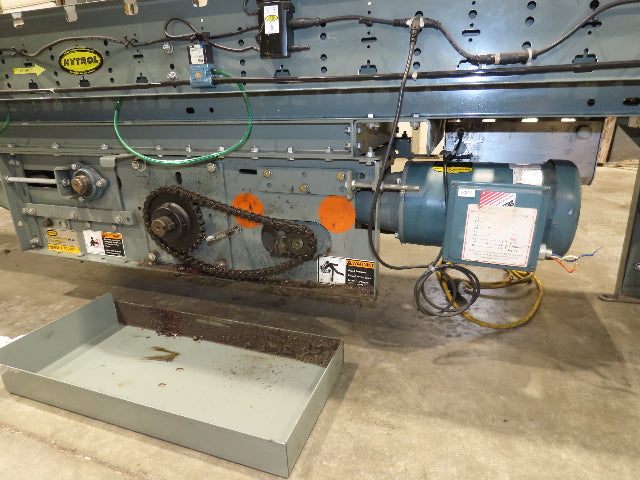 Hytrol 18"x 10' EZLogic Accumulation Roller Conveyor 15"BF Belt Drive 460V 57FPM