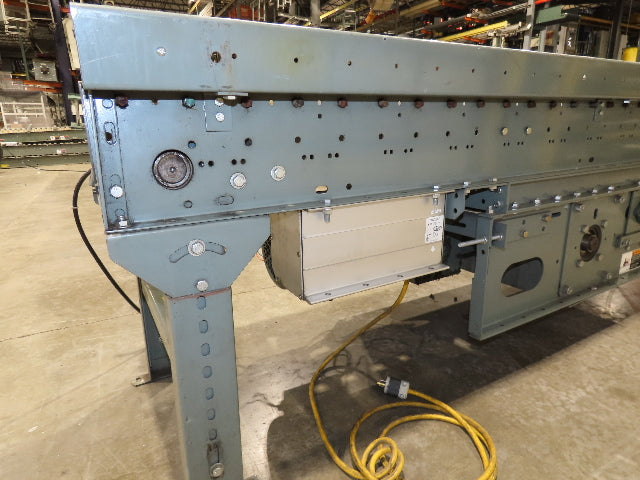 Hytrol 18"x 10' EZLogic Accumulation Roller Conveyor 15"BF Belt Drive 460V 57FPM