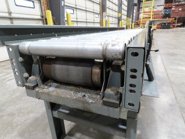 Hytrol 18"x 10' EZLogic Accumulation Roller Conveyor 15"BF Belt Drive 460V 57FPM