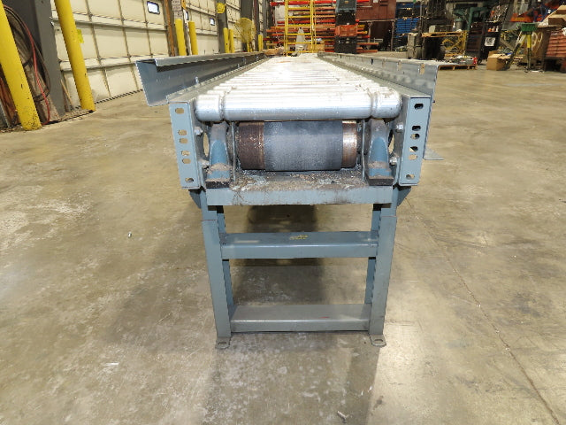Hytrol 18"x 10' EZLogic Accumulation Roller Conveyor 15"BF Belt Drive 460V 57FPM