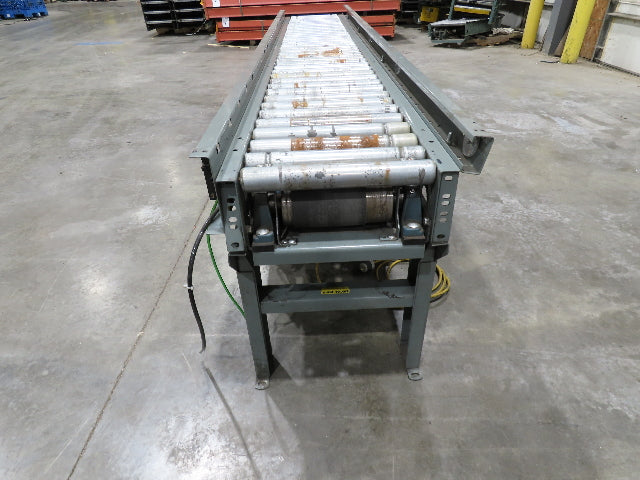 Hytrol 18"x 10' EZLogic Accumulation Roller Conveyor 15"BF Belt Drive 460V 57FPM