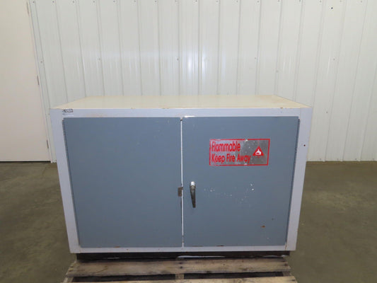 New England Lab 1512011 Insulated Solvent Cabinet 48x22x34" Fire Proof 100 Liter